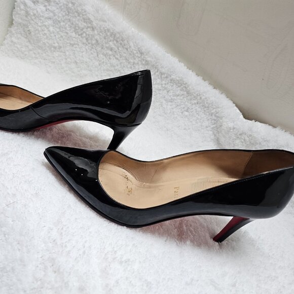 Christian Louboutin Pointed Toe Patent Le Women Pumps Size 37.5 Pre-owned - Picture 3 of 8